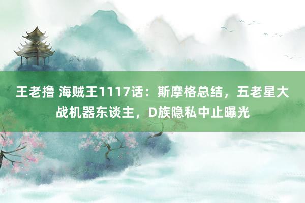 王老撸 海贼王1117话：斯摩格总结，五老星大战机器东谈主，D族隐私中止曝光