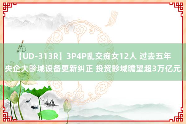 【UD-313R】3P4P乱交痴女12人 过去五年央企大畛域设备更新纠正 投资畛域瞻望超3万亿元