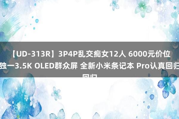 【UD-313R】3P4P乱交痴女12人 6000元价位独一3.5K OLED群众屏 全新小米条记本 Pro认真回归